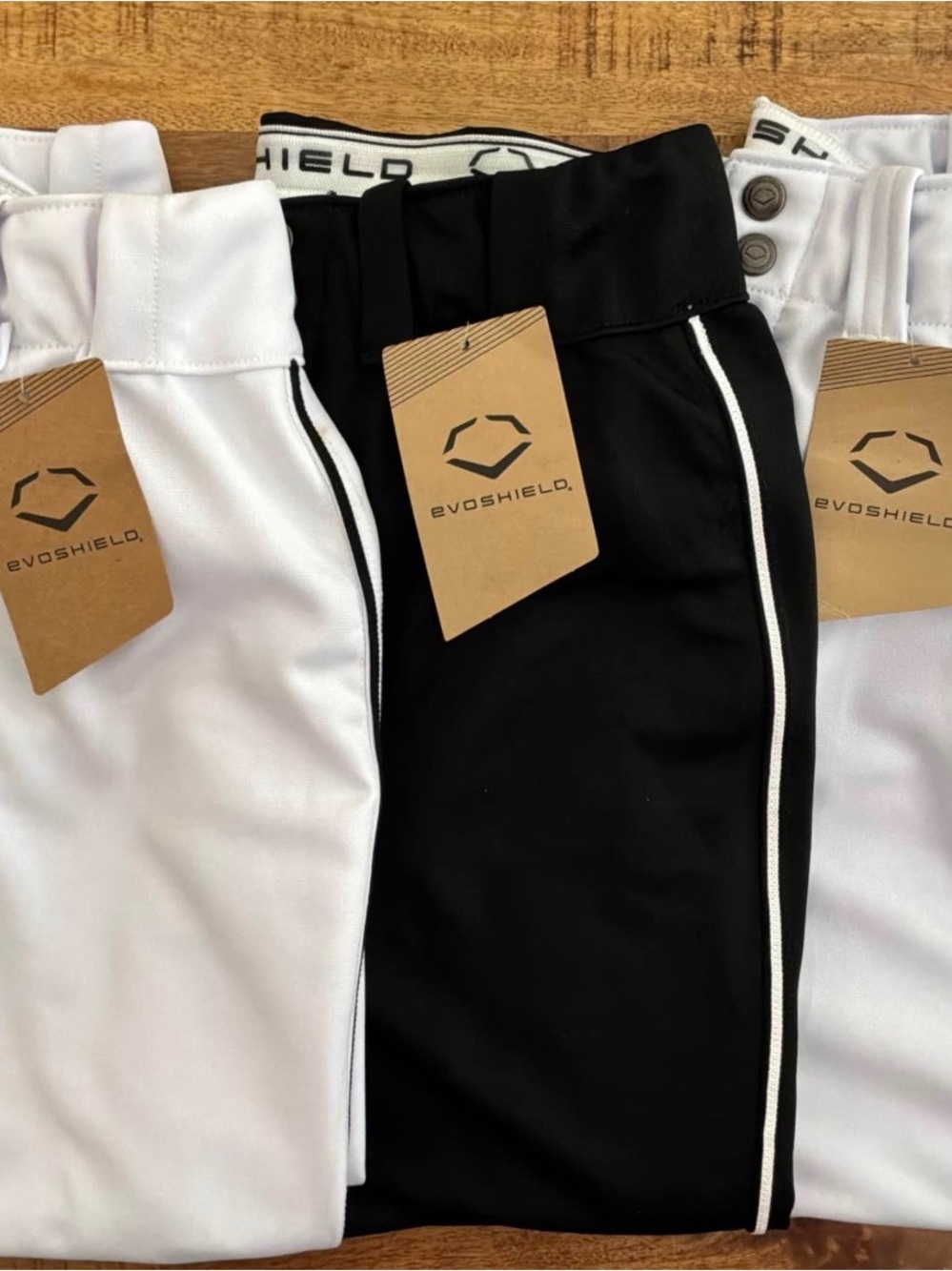 EvoShield Women's Black Joggers with White Piping